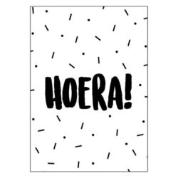 Wenskaart Hoera