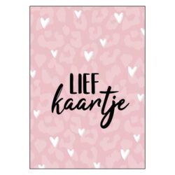 Wenskaart Lief kaartje