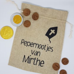 Pepernootzakje met naam