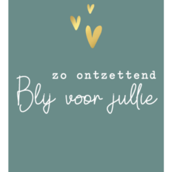 Wenskaart Blij voor jullie